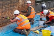 The Goldhawk bridge repair team at work