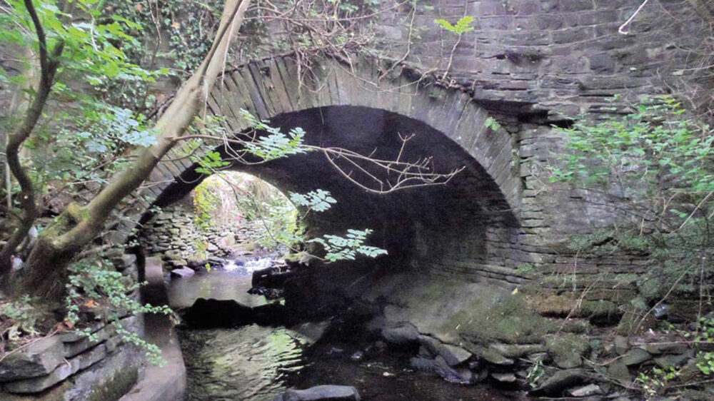 Repair of flood damage to stone arch