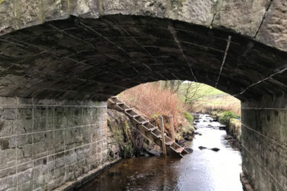 The finished bridge at Calderdale by Goldhawk Bridge Restoration