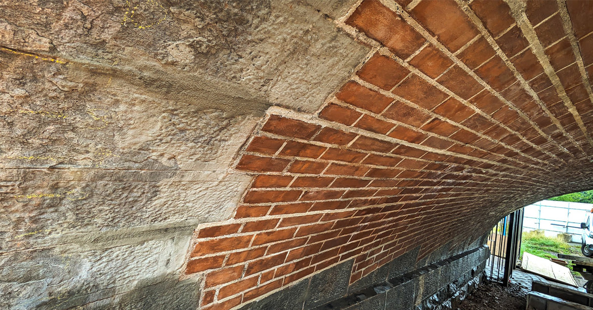 Strengthening and repair of a Grade II listed underbridge in Wales