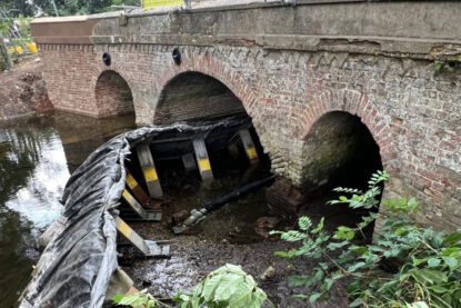 Structural repair and strengthening of this listed masonry bridge