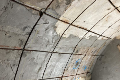 Insurance repair to an underground brick vault and cellar